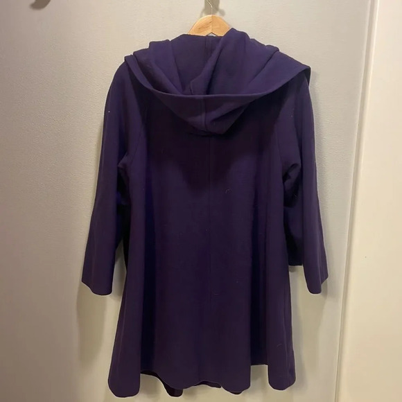 Leslie Fay vintage woman’s purple wool coat - Picture 8 of 11